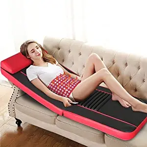 Массажный матрас для всего тела Shiatsu с нефритовой греющей подушкой