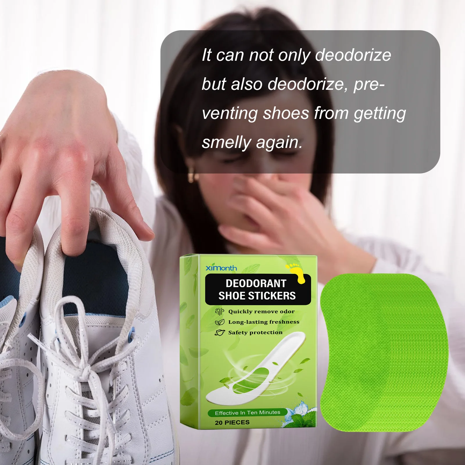 Wholesale shoe deodorant patches for natural and effective deodorization and comfortable insole patches