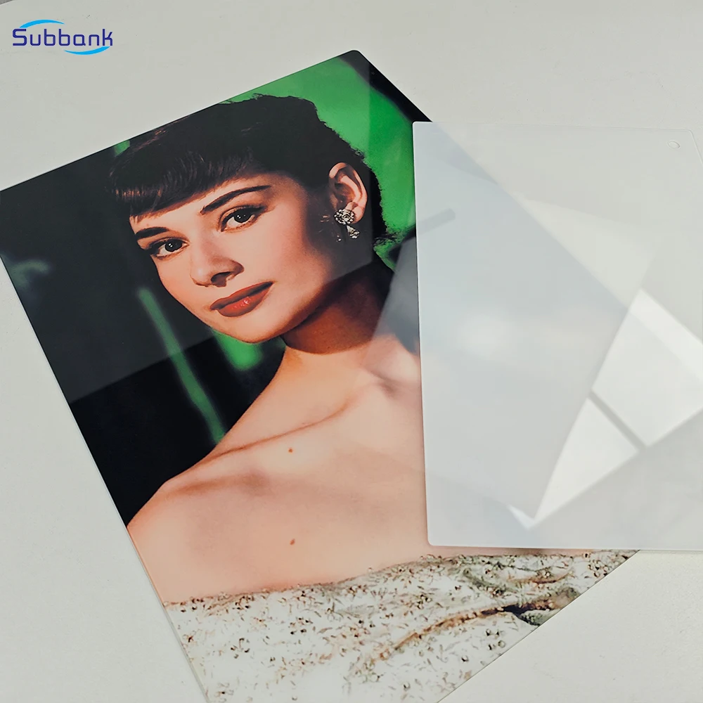 Subbank Customizable Unperforated Anti-Explosion Heat Transfer Printing Glass Photo Frame Sublimation Blank Glass Frame