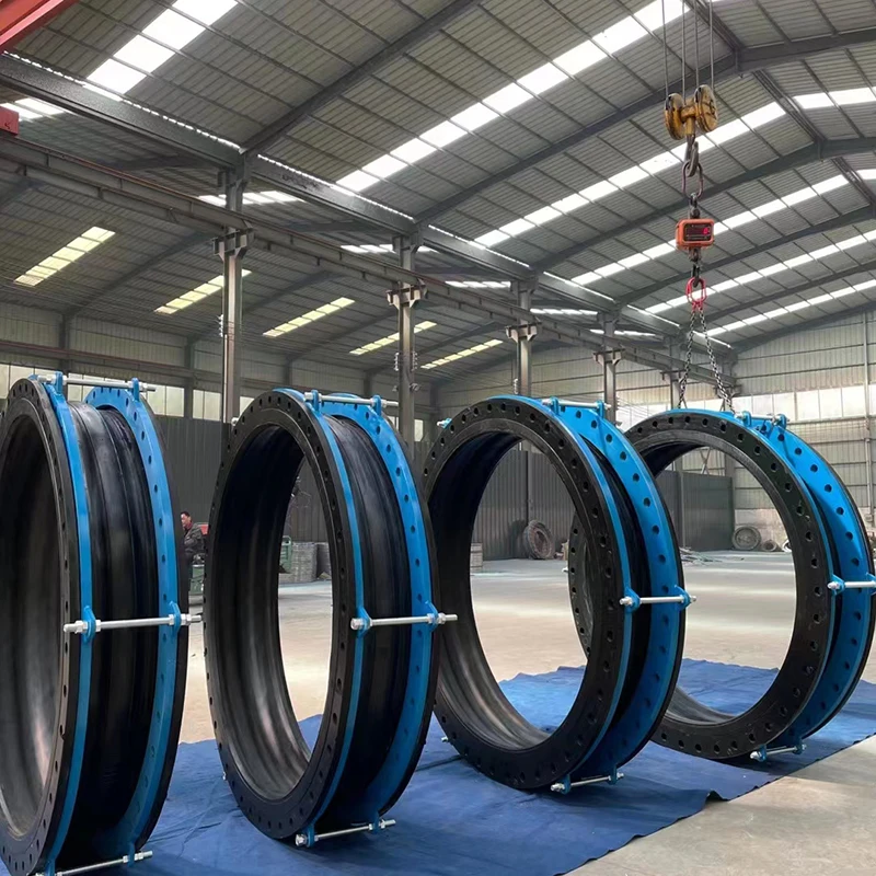 Expansion Joint EPDM High Density Three Sphere Four Ball Rubber NBR Exspantion Joint Rubber Round Flange Pipe Flange Adapter