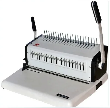 Full drawing knife heavy binding machine clip strip punching machine hand operated 21 hole text data comb type apron clip strip