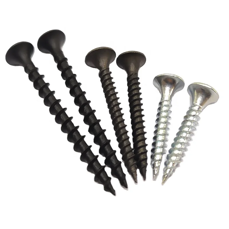 Good Price 25mm Metal Drywall Screws Manufacturer 1-5 inch Custom bi Metal Black Drywall Screws for Cabinets Sale In Mid East