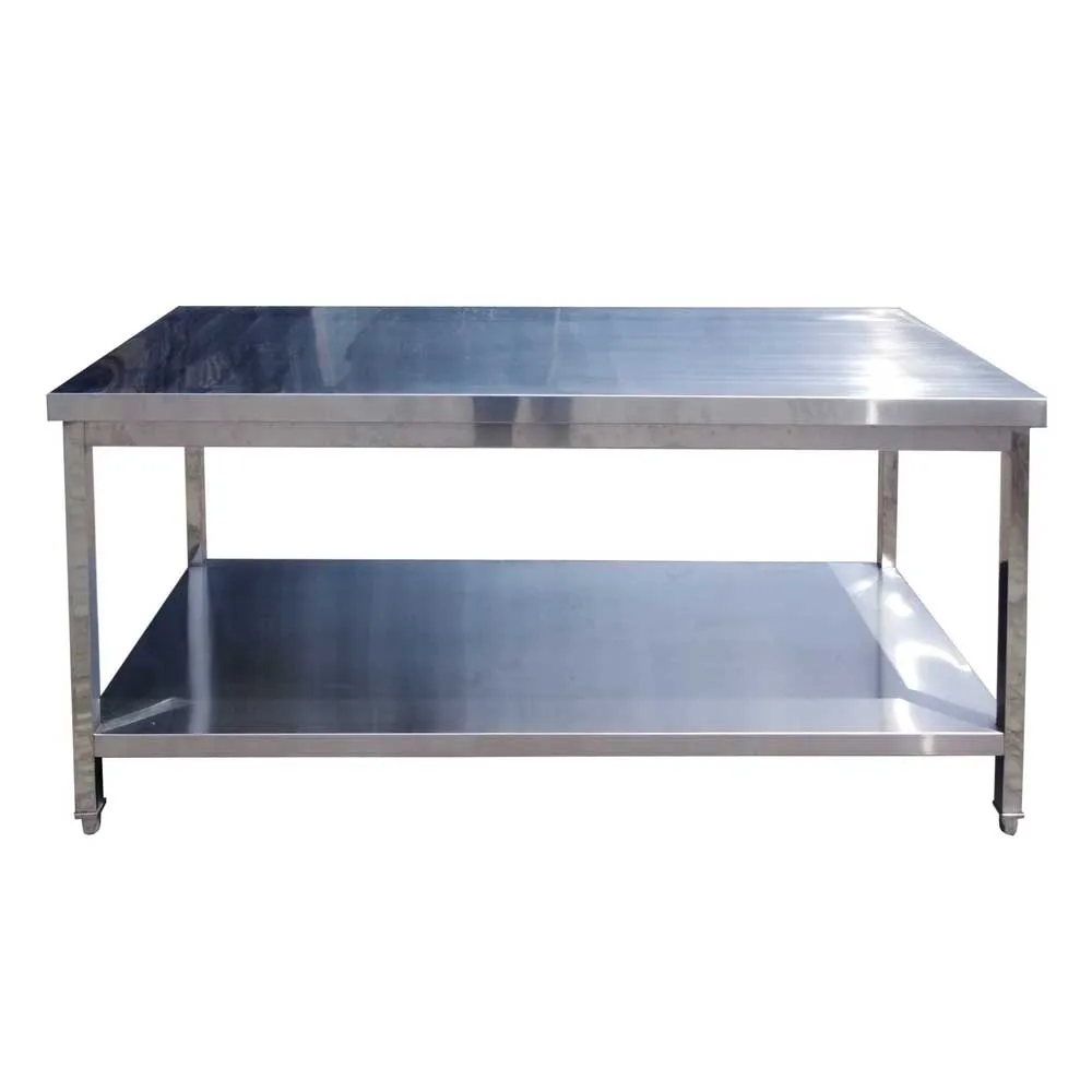 Kitchen Furniture Stainless Steel Double-layer Factory Commercial Operation Worktable