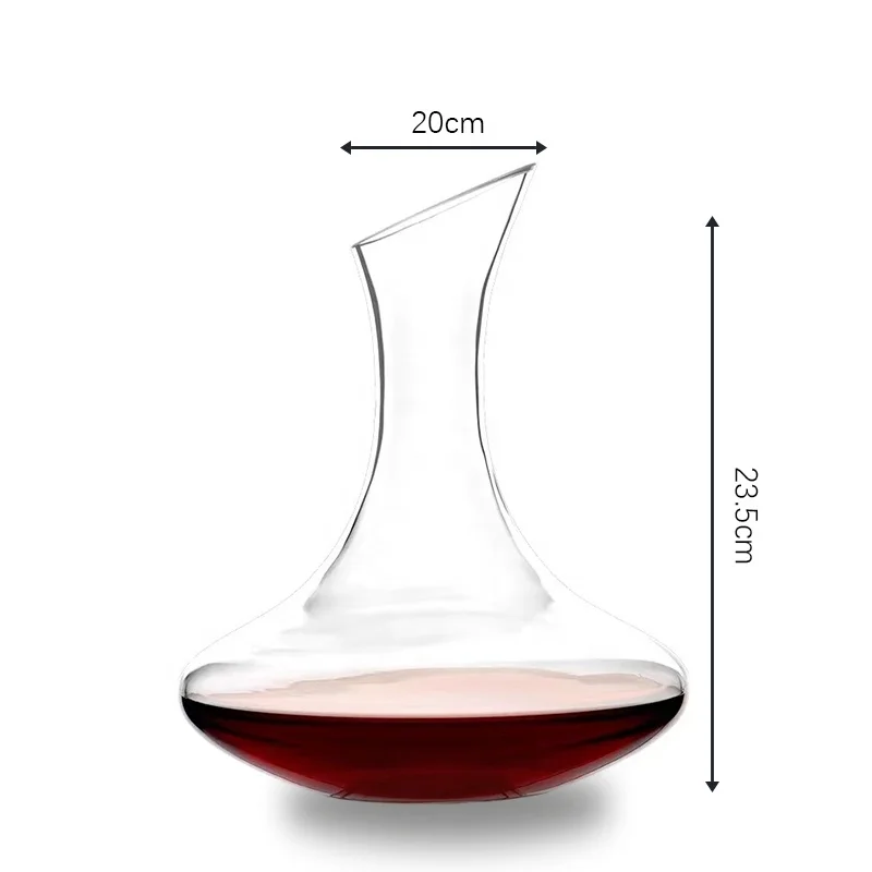 Best Quality Promotional Clear Customized Quantity Logo Shape Crystal Wine Glass Decanter with the Best Service and Low Price