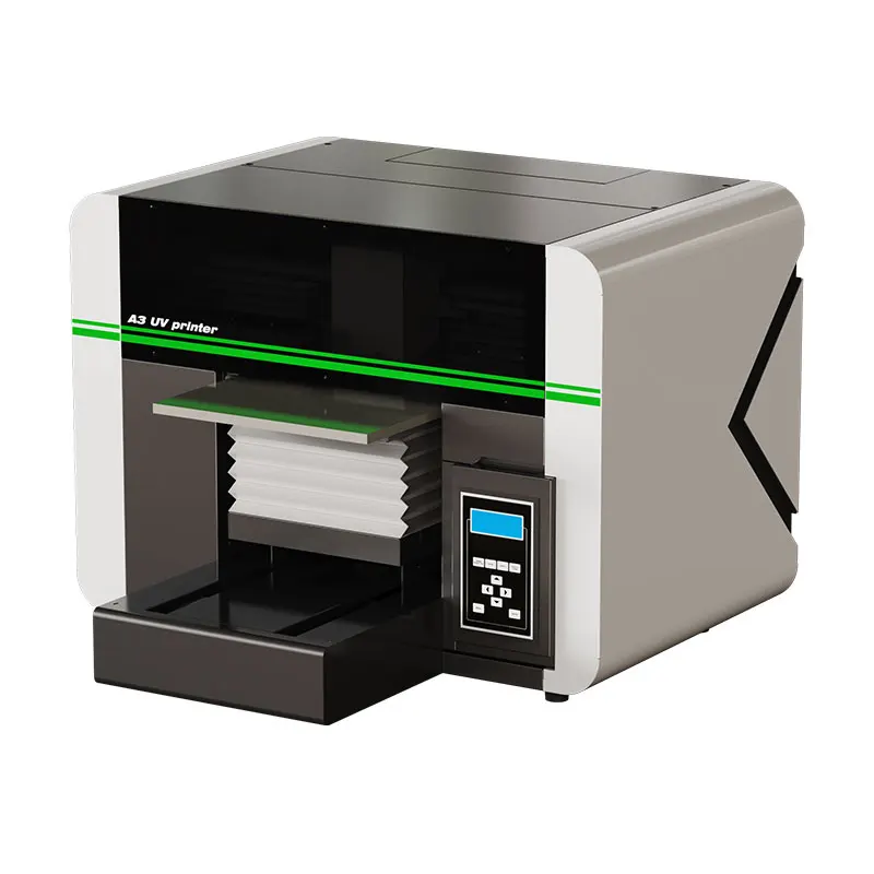 CCD visual positioning A3 small UV printer clothing T-shirt leather card newspaper oil painting digital direct spray printer