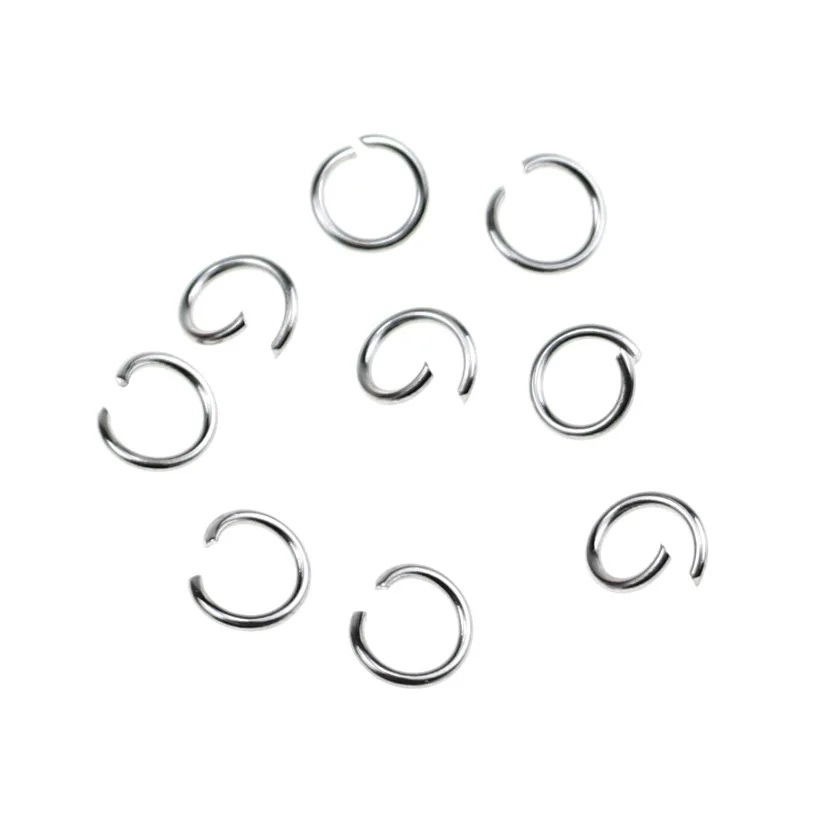 100pc/bag Stainless steel jump open ring jewelry accessories no rust closed ring DIY jewelry accessories connecting ring