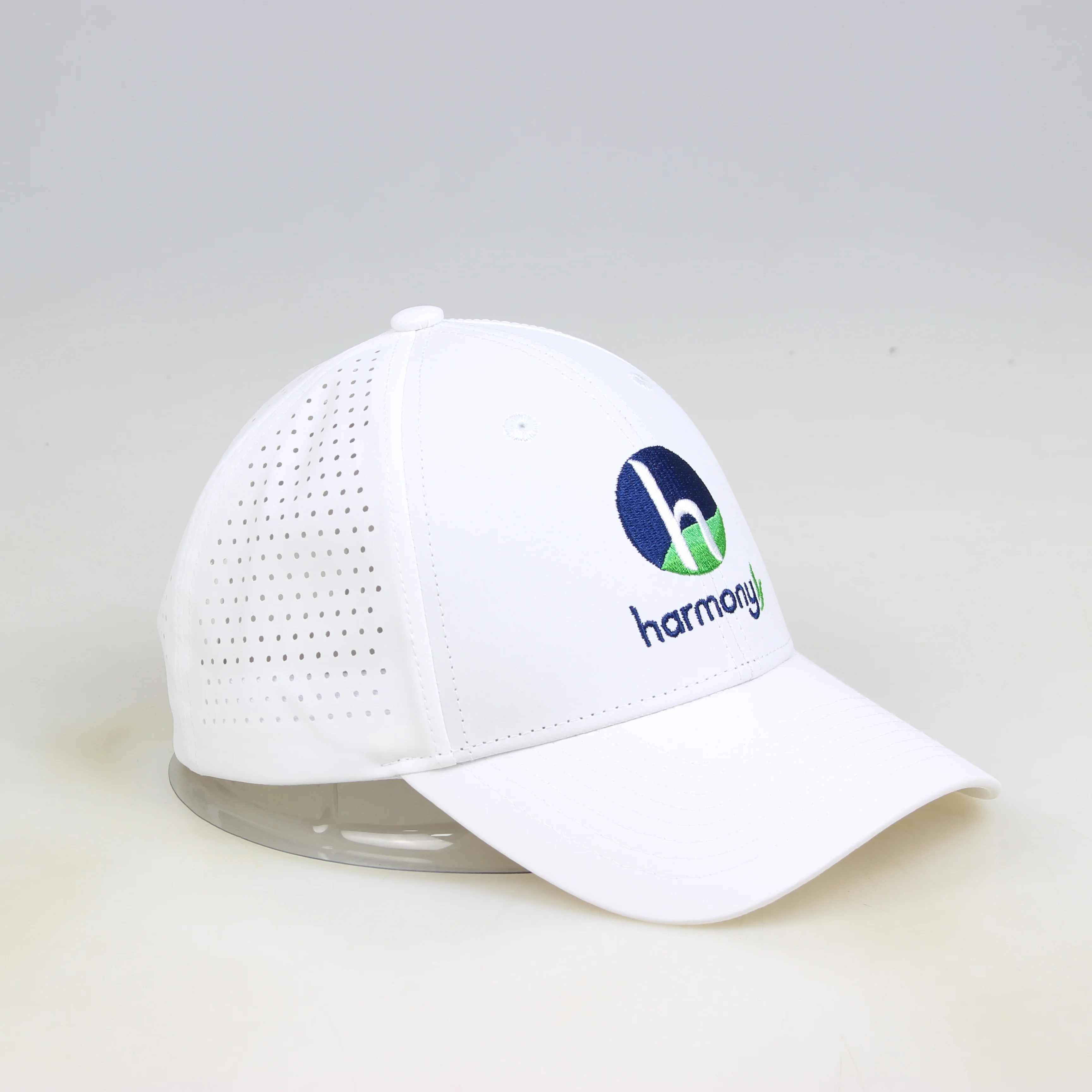 Embroidery Custom Logo Melin Waterproof Hydro Hat Running Laser Cut Hole Perforated Golf Baseball Cap Melin