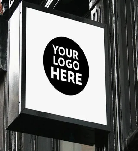 Acrylic advertising ice cream store led lightbox logo sign outdoor digital signboard