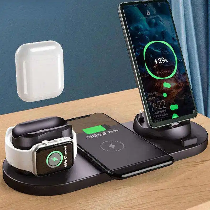 5 in 1 Wireless Charger Magnetic Foldable Charging Station Travel Charger For iphone charger power Adapter
