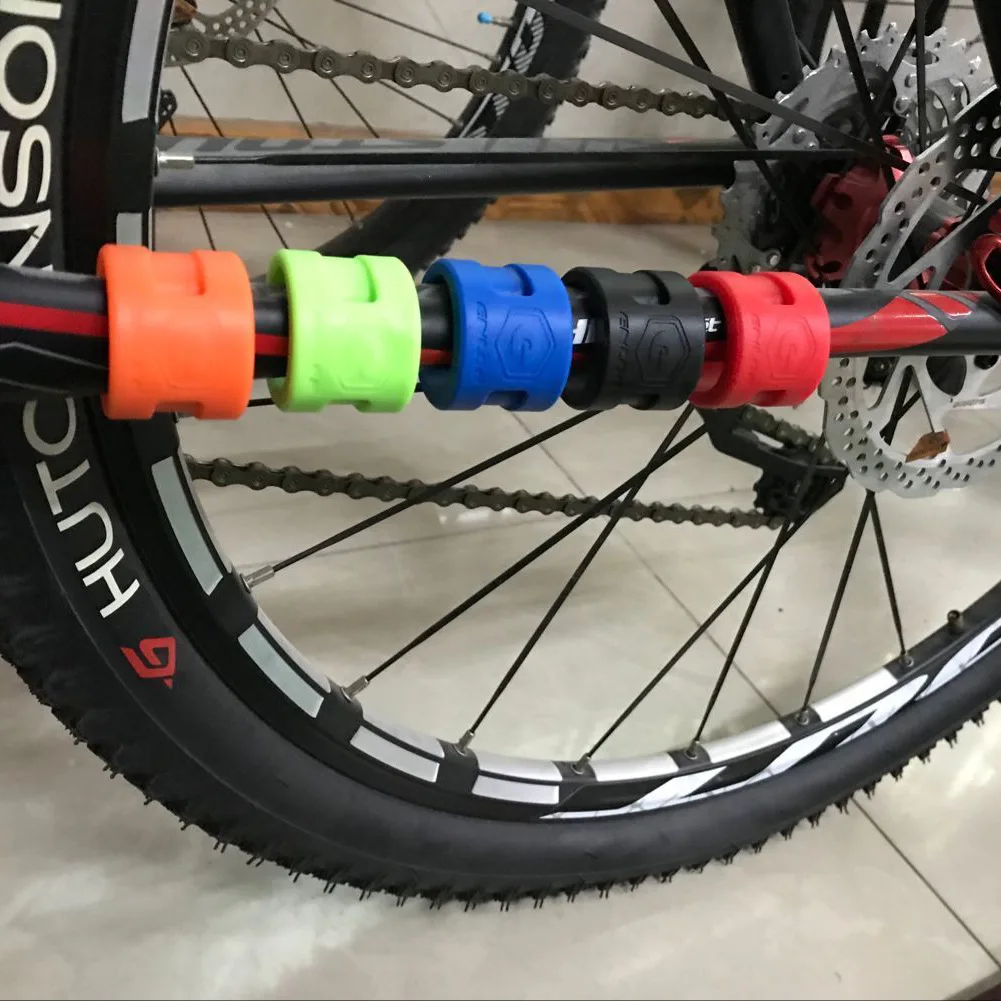 1PCS Bicycle Chain-Stay Guard Protector Removable Road Mountain Bike Part Frame Fork Collision Cover Ring Cycling Chain Sticker