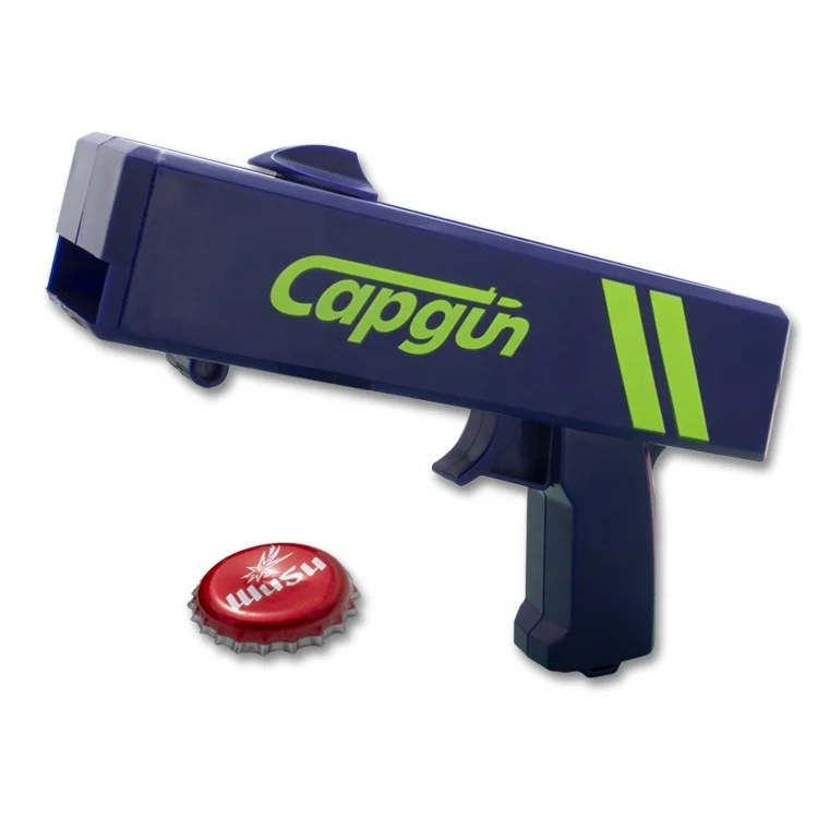 2020 New Design Gift Portable Automatic Beer 0pener Cap Gun Flying Cap Launcher Bottle Beer Opener