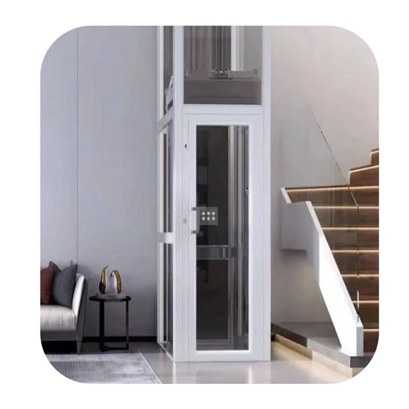 Indoor/Outdoor 2-4 Floors Cheap Home Elevator, Customized Villa Elevator, Lift for Safety of Houses