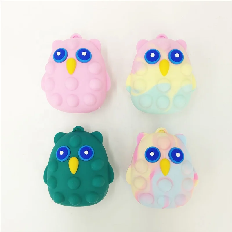 Hiton 2022 Novelty Squeeze Press Silicone Toy Owl Ball Fidget Toys