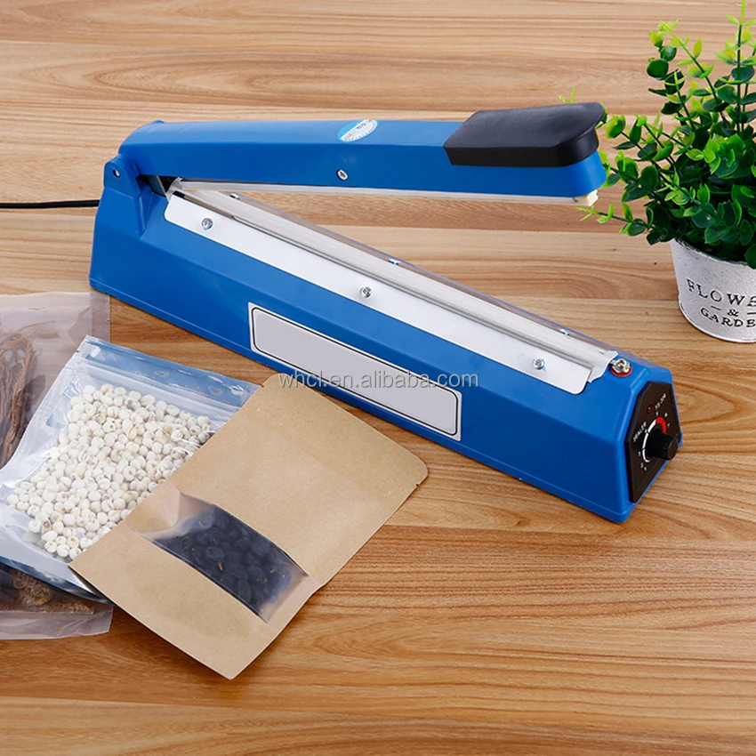 Hand Pressure Manual Kitchen Tool 300mm Impulse Heat Electric Plastic Poly Bag Sealer Sealing Machine