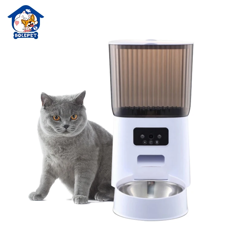 Source manufacturer promotional automatic pet feeder smart food dispenser pet automatic feeder with camera