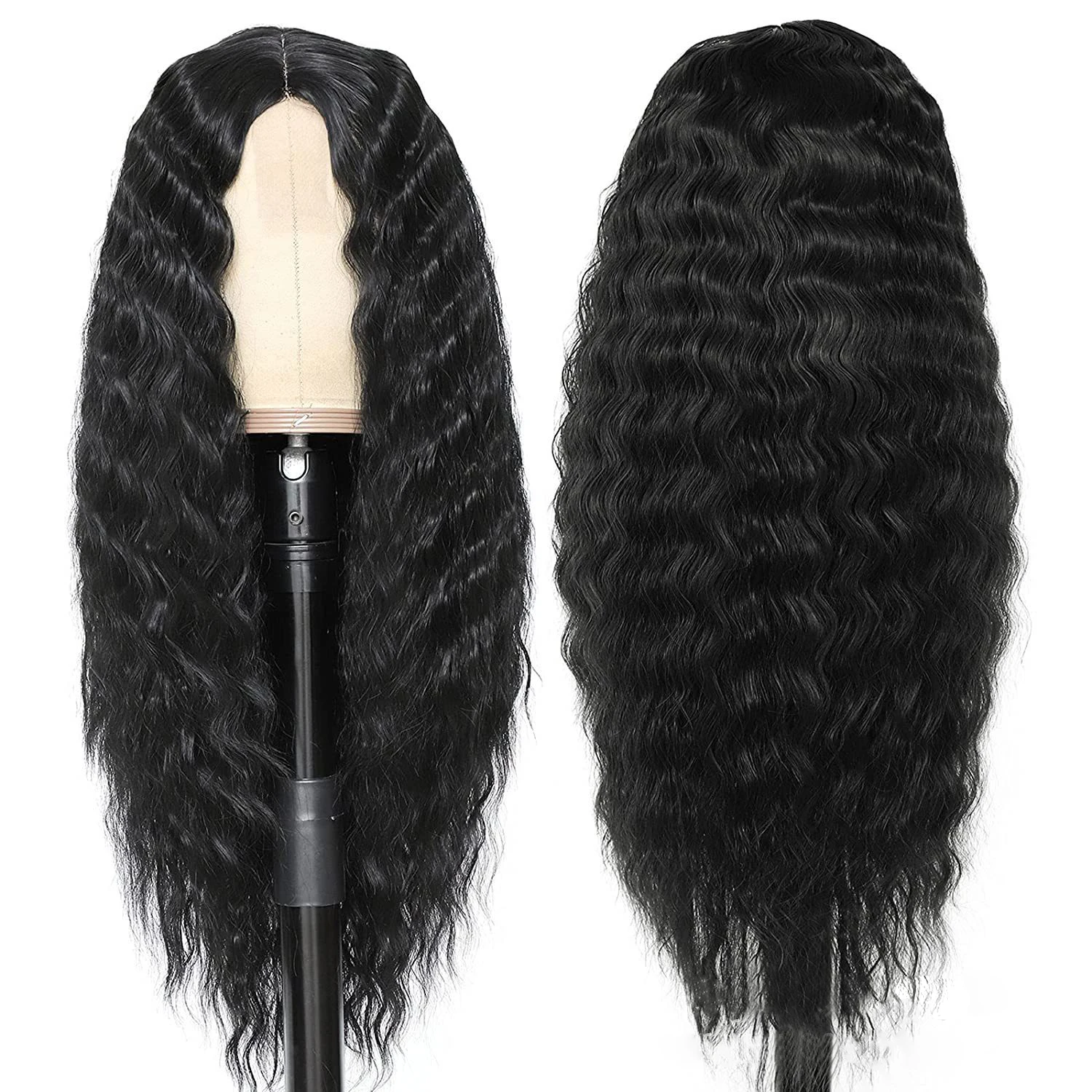 Wholesale Cheap High Quality Synthetic Lace Front Wigs Long Curly Heat Resistant Synthetic Hair Glueless Deep Wave For Women Wig