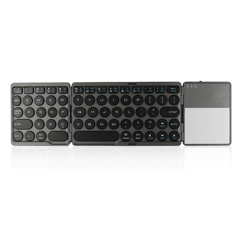 Hot Competitive Price Wireless Ultra Thin 3 Times BT Without Touchpad Folding Travel Keyboard