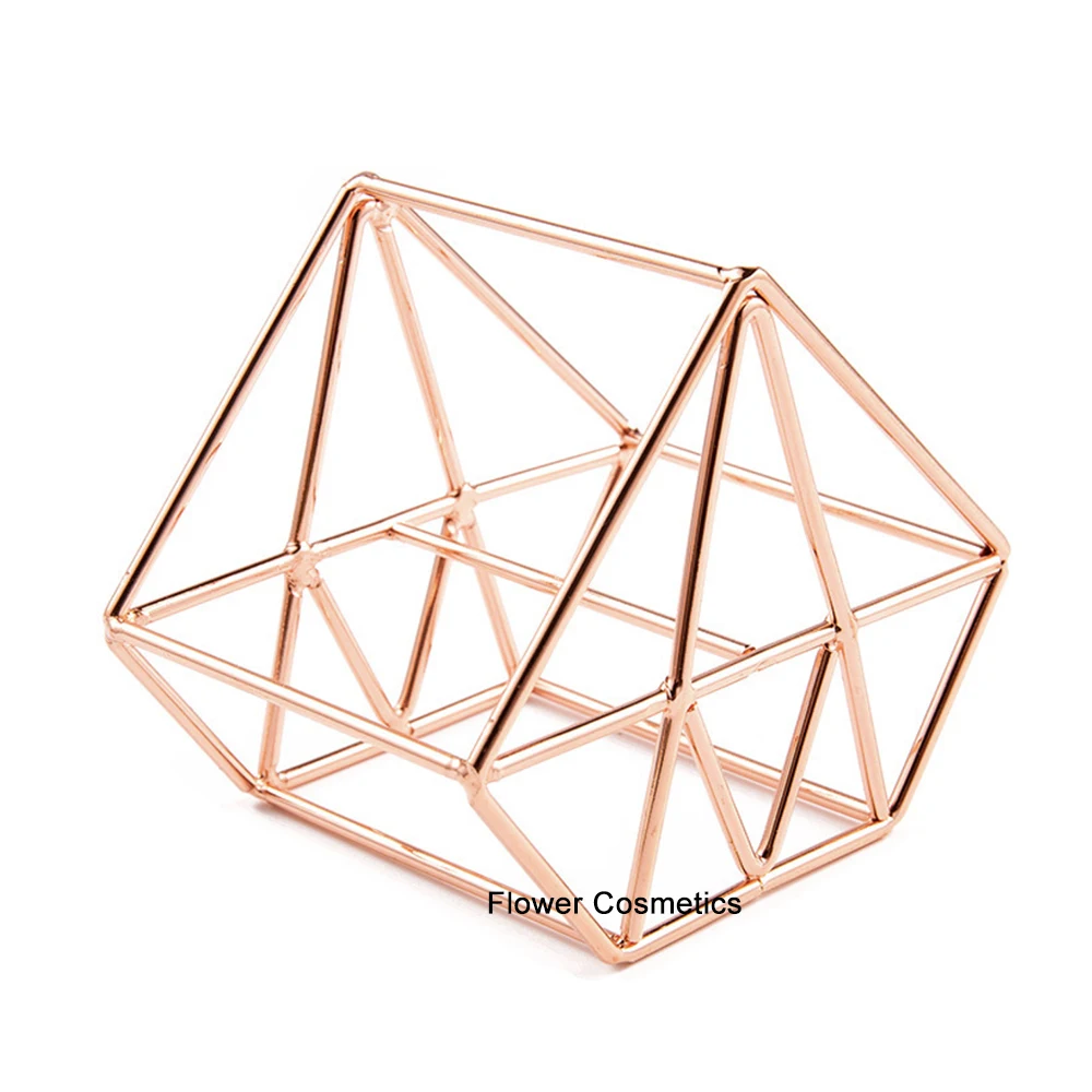 Розовый Золотой держатель губки для макияжа в форме бриллианта индивидуальная упаковка частная этикетка