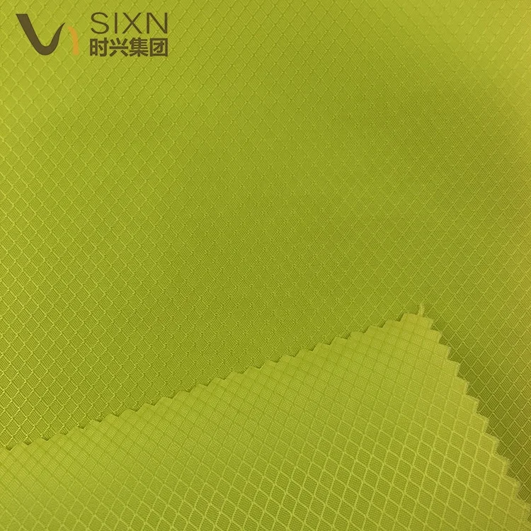 factory direct sale 210D nylon diamond ripstop Oxford WR PU coated polyamide bag luggage fabric