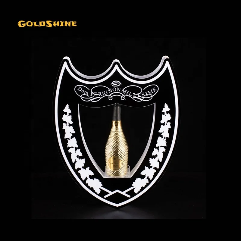 Bottle Presenter Rechargeable Shield Glorifier Led Lighting Acrylic Liquor Champagne Bottle bottle Custom VIP Service Diamond