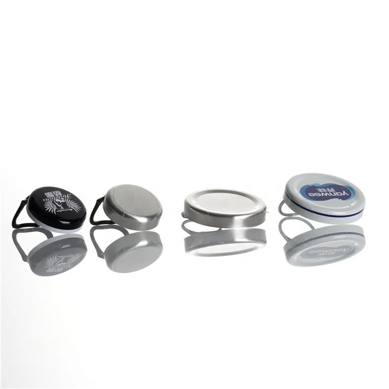 wholesale silver 26mm easy open aluminum plastic pull ring cap lid for water juice beer bottle