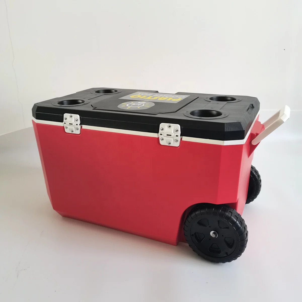 50L Plastic cooler with wheel for Camping Car Freezer with Wheel Camping cool box with Handle Outdoor
