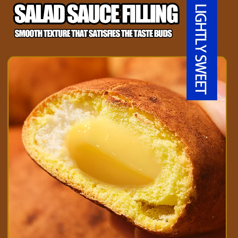 Wholesale Wheat Flour Bread Soft Sweet Tasting Sandwich Potato Shaped Bun Cake Trans Fatty Acid Free Salad Dressing Dim Sum