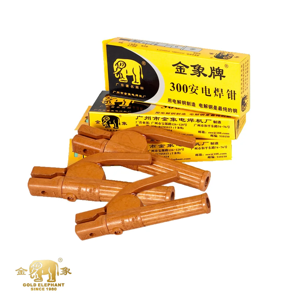  Держатель электрода GOLDEN ELEPHANT MMA 300 А может использоваться с нашим сварочным