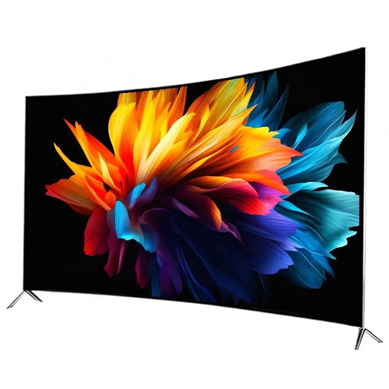 Светодиодные телевизоры на заказ OEM android tv 4k smart 65 дюймов изогнутый большой экран ультра HD экраны