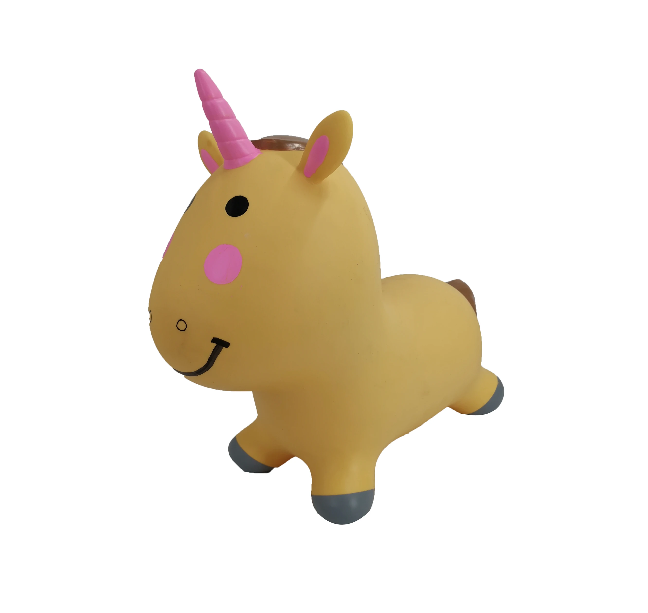 
Hot sales Inflatable Jumping Giraffe Bouncy Unicorn Hopper Ride on Rubber Bouncing Animal Toys for Kids 
