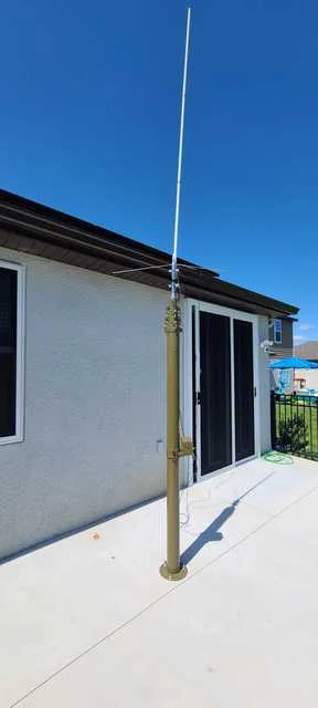 Communication Antenna 30m Self Supporting Mast Telecom Steel Monopole Tower