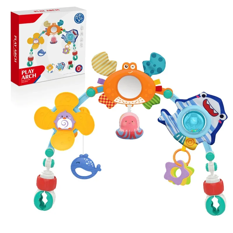 New Item Baby Bed Bell Music Infant Bedside Toys Adjustable Baby Crib Mobile Activity
