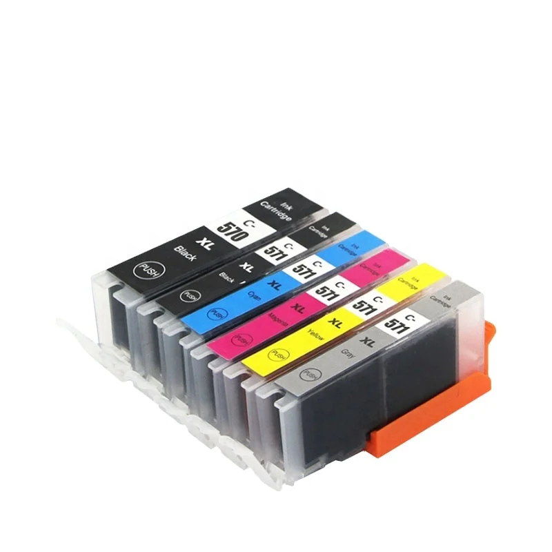 FULUXIANG Compatible PGI570 CLI571 PGI-570 PGI 570 CLI-571 CLI 571 Ink Cartridge For Canon PIXMA MG5750 Printer
