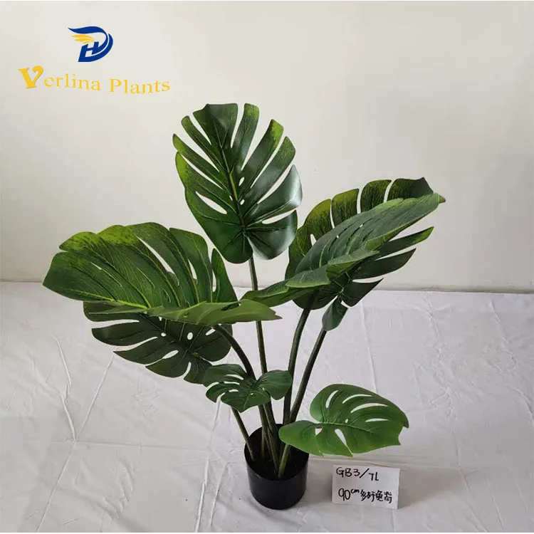 Hot sale various size Artificial plant evergreen plant decorative Monstera bonsai plants