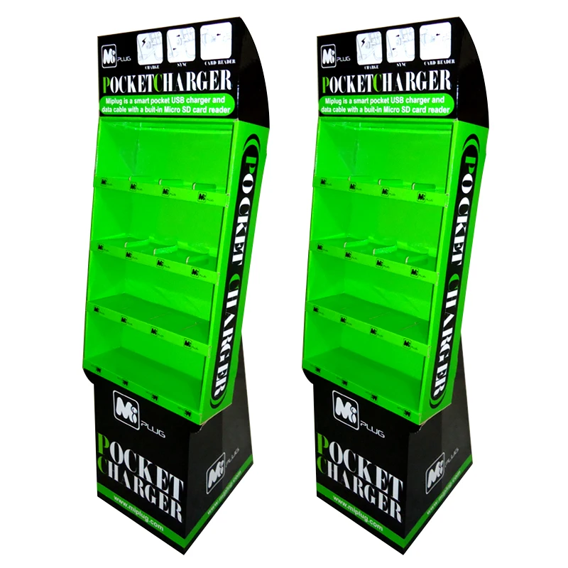 Картонная Металлическая Витрина с логотипом на заказ Аксессуары для мобильных телефонов