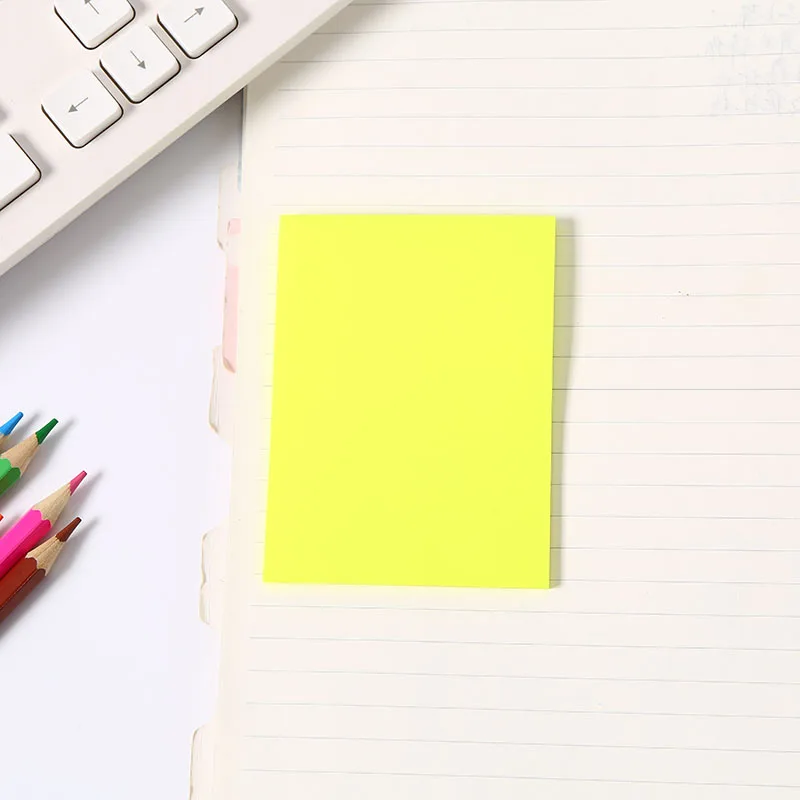 7*9.5cm Size Clear Sticky Note Pads Waterproof Self-Adhesive Memo Removable N Times