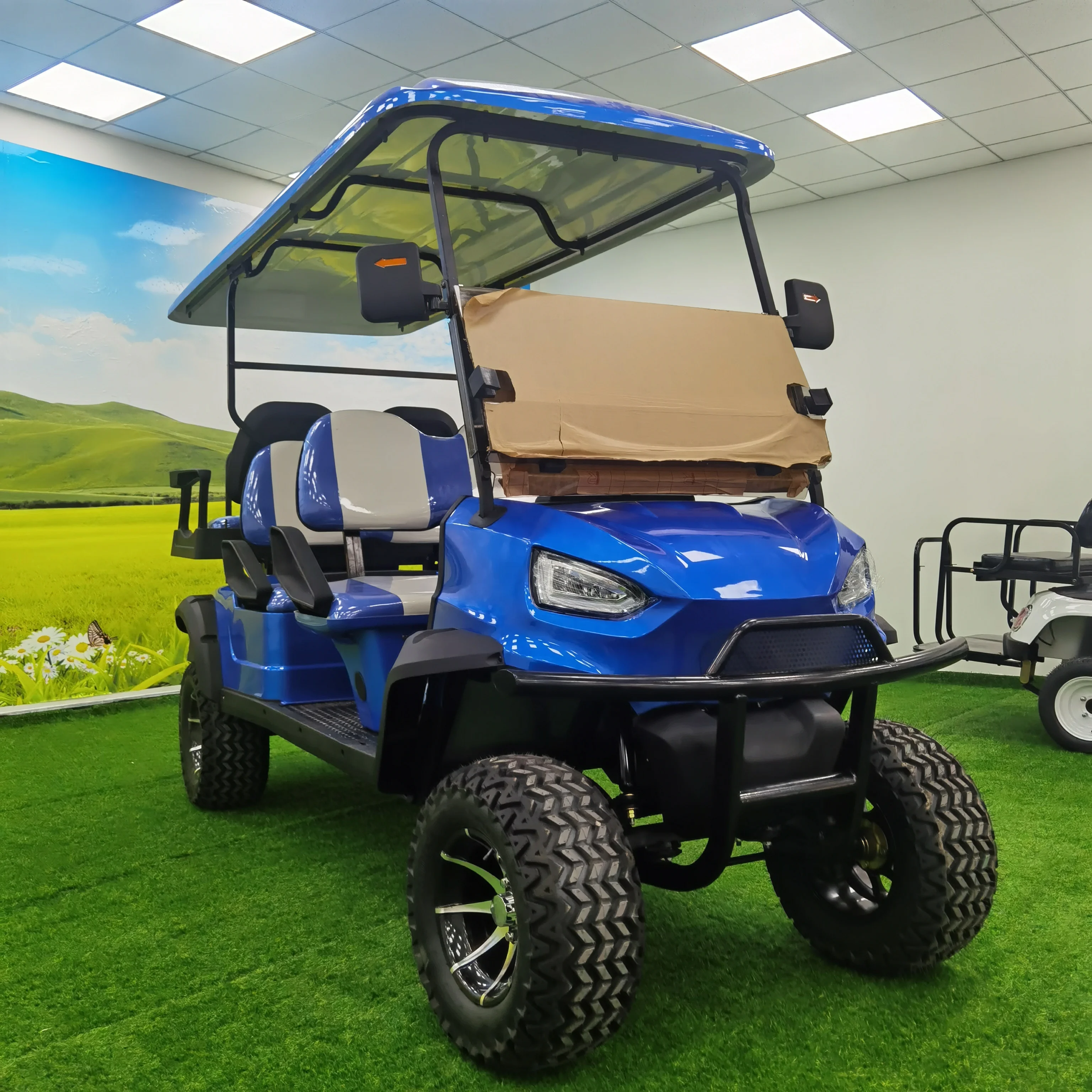 New 6 Seats  Electric golf cart  4KW 5kw 48V 60v AC Motor luxury  golf buggy  club car