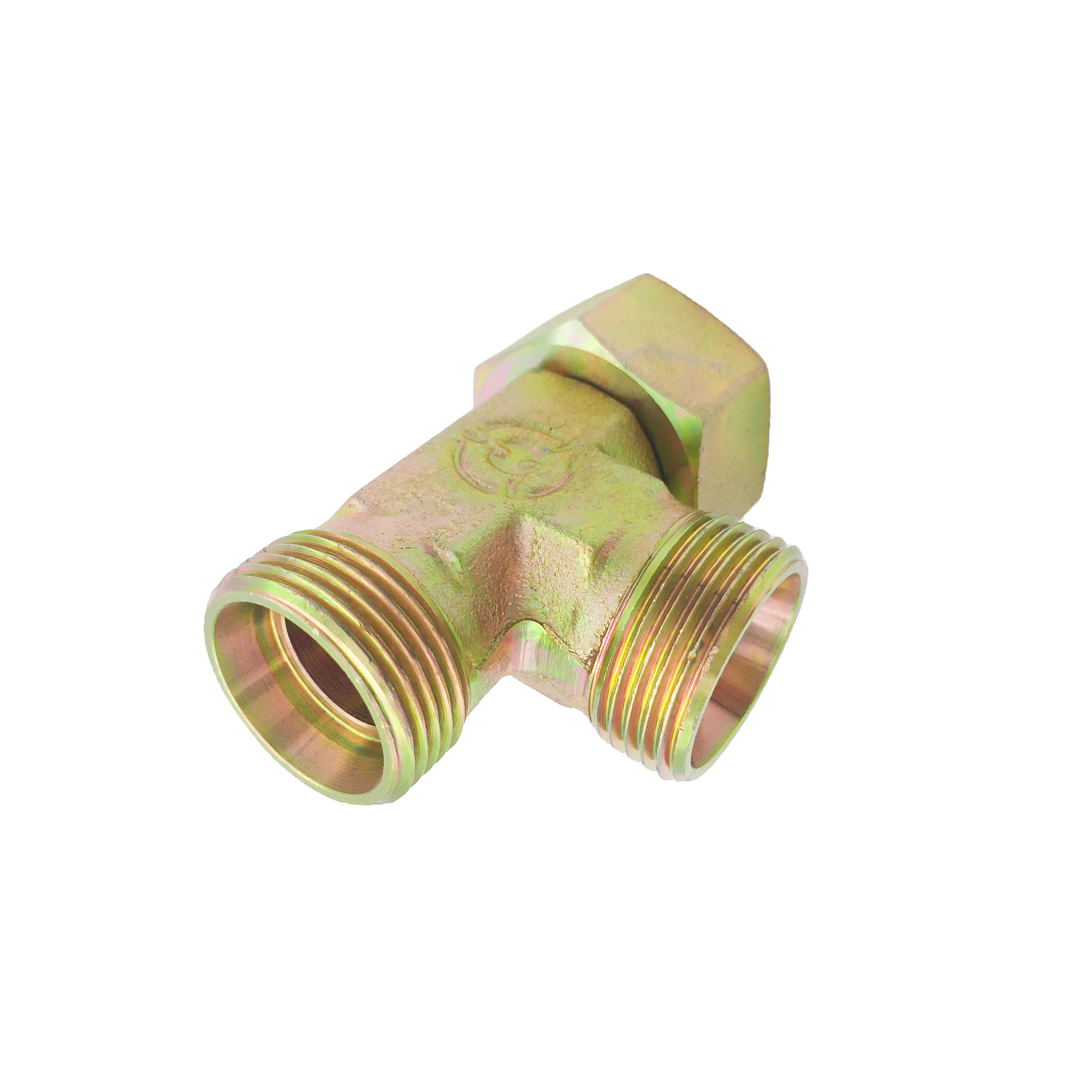 High Quality Pipe Compression Swivel Nut Run Pipe Connection 304 stainless steel carbon steel tee fittings