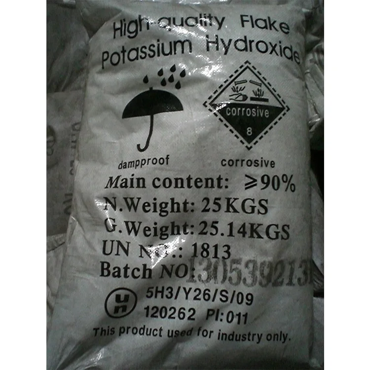 Potassium Hydroxide / / 90% Caustic potash KOH with Industrial grade