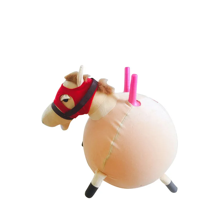 OEM 55cm Customized pattern eco-friendly pvc bouncing jumping hopper toy ball with cover