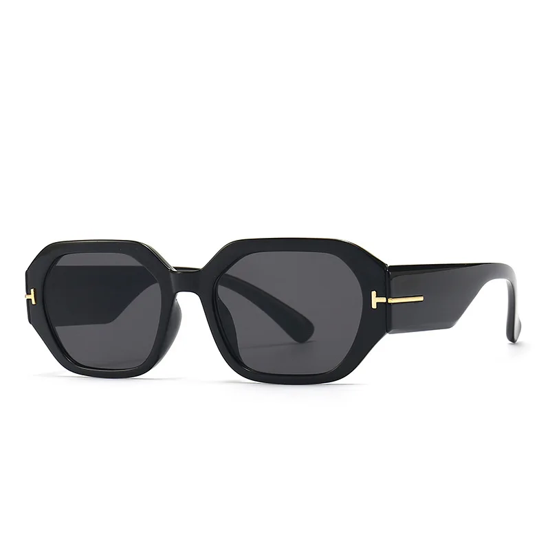 Spring T-shaped sunglasses, rectangular sunglasses, narrow runway glasses, 957