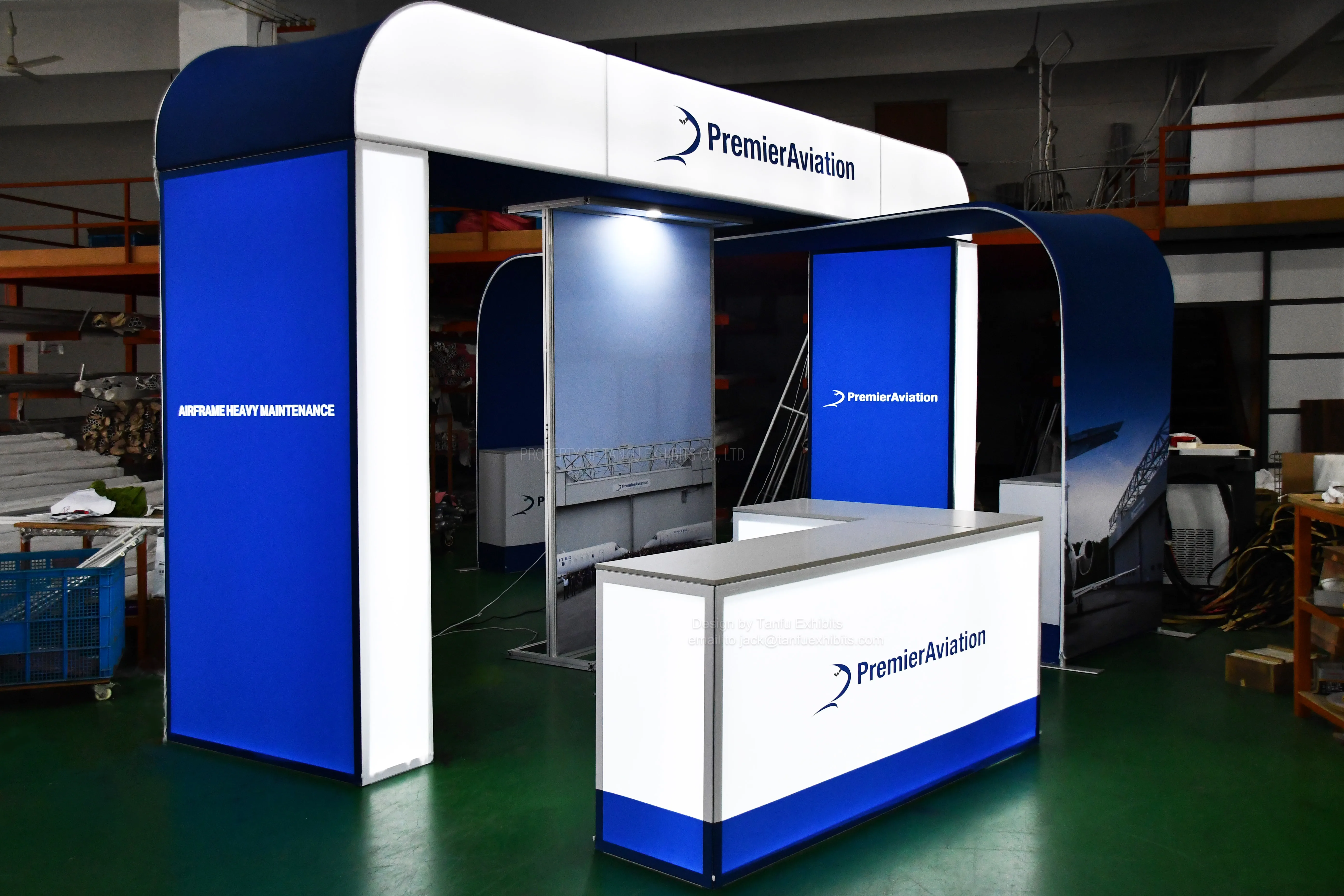 20x20 Modular Led Backlit Trade Show Exhibits Displays for Sale and Other Exhibition Booth Materials for Trade Show
