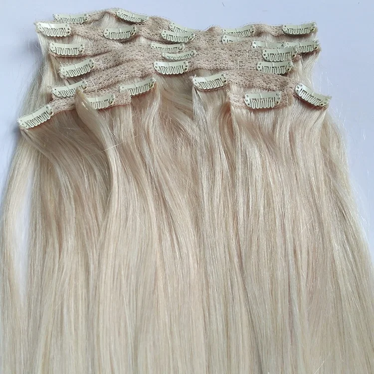 Real Indian Human Natural Hair Extensions Clip in Hair Extensions with Lace 100% Human Hair