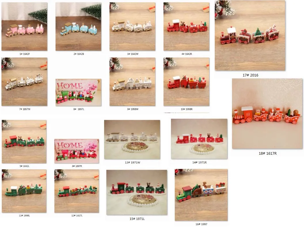Christmas Wooden And Plastic Train Merry Christmas Decor For Xmas Santa Claus Gifts for Kids Navidad 2022 Happy New Year 2023