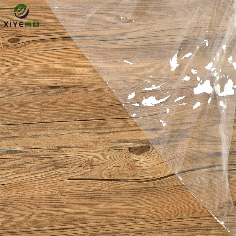 custom certified imported material transparent waterproof pe film for effective surface protection