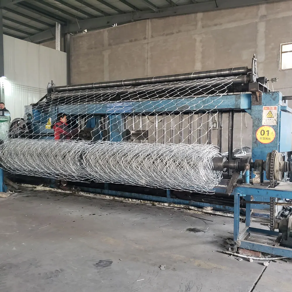 Woven  hexagonal  gabion wire mesh for gabion basket used for River bank protection in Myanmar