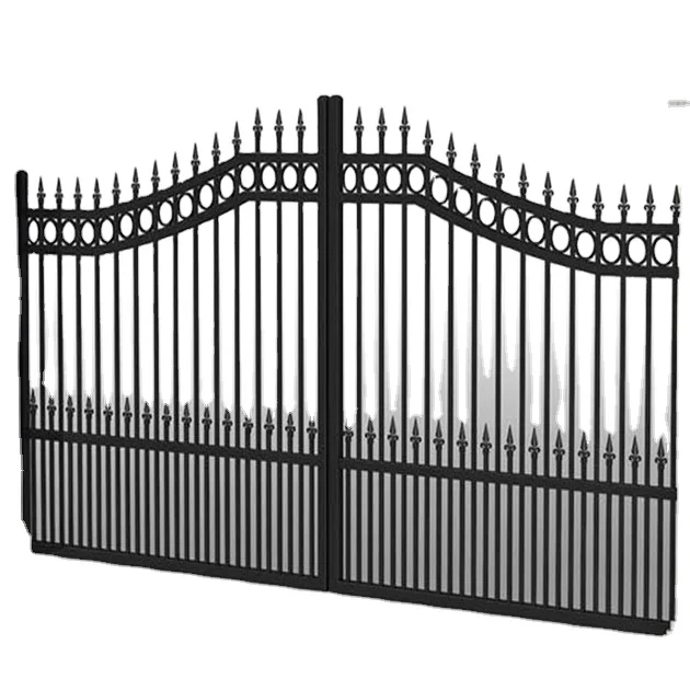 Главные ворота модели Популярные кованые железные