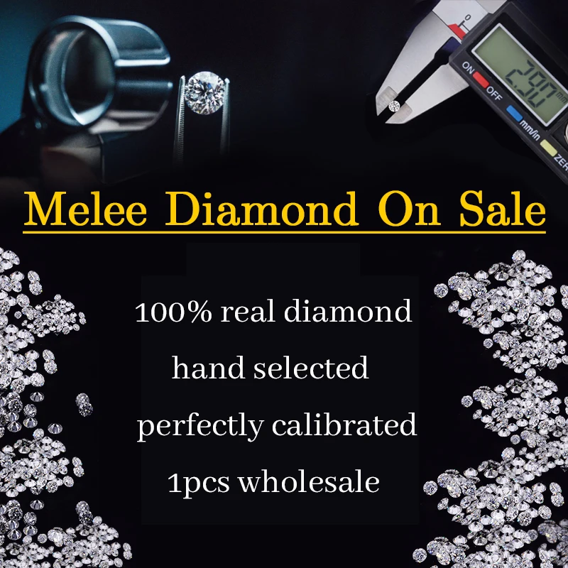 0 8 мм до 3 2 свободные бриллианты Starsgem mlee diamant 1 DEF белый круглый маленький размер лабораторные