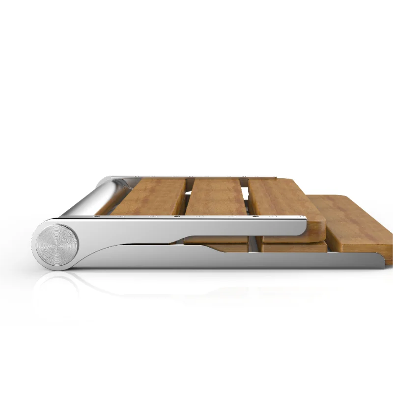 Folding Shower Seat Wall Mounted Shower Wood Seat Bath Chair Stool household Wall Mounted Elderly Folding Shower Seat