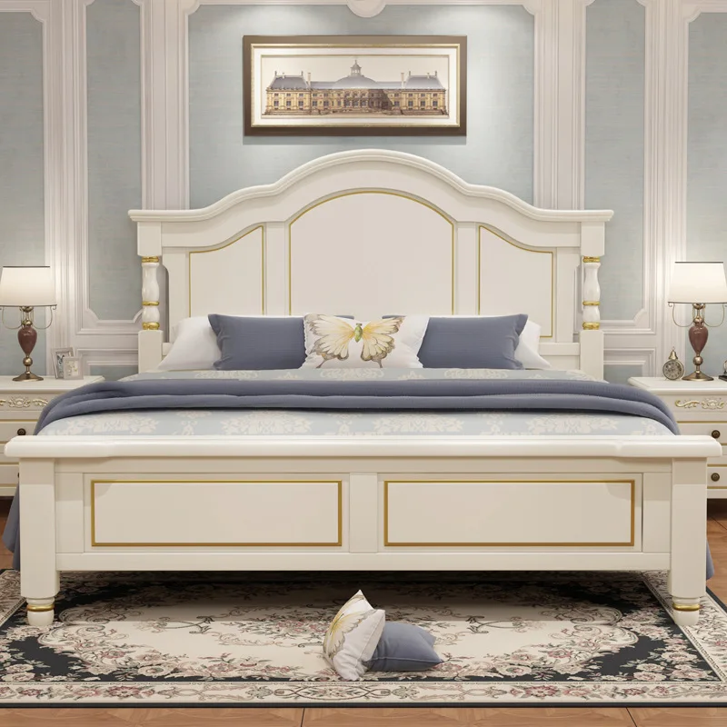 New trending  fashion Top sells Modern queen luxury   wholesale  bed room  furniture  wood  bed